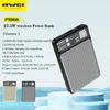 Awei P186K Mini Magnetic Power Bank 10000mAh Trådlös Snabbladdning Bärbart Externt Batteri Mobiltelefon MacSafe Powerbank L230712