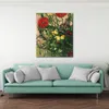 Canvas Artwork Poppies and Butterflies Vincent Van Gogh Painting Handmade Impressionist Landscape Art for Dining Room