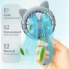 Electric Fans Portable Handheld Fan Hand Pressure Mini Portable Fan Without Battery Household Cute Fan Cooling Cartoon Held Fan Color Random