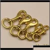 Bag Parts Accessories 5Pcs Solid Brass Trigger Swivel Eye Bolt Snap Hook Webbing Leather Craft Buckle For Making Bags Szeie Cebvo Dhvu0