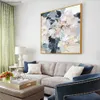 Abstarct Flower Oil Painting Hand Painted Cavnas Painting Colorful Wall Art Picture Mural For Living Room Bedroom Decoration L230704