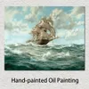 High Quality Over the Crest the Lightning Montague Dawson Painting Marine Landscapes Canvas Art for Reading Room