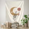 Tapestries Customizable Vintage Style Art Bedroom Home Decor Simple Moon Illustration Tapestry R230710