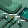 10000mAh 磁気チーワイヤレス充電器パワーバンク Xiaomi iPhone サムスン Poverbank ポータブル外部バッテリー充電器 Powerbank L230712