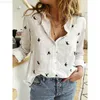 Women's Blouses Shirts Casual White Office Ladies Shirts Button Lapel Cotton Top Women Loose Long Sleeve Oversized Shirt Womens Blouses Spring Autumn L230712