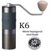 Manuella kaffekvarnar Kingrinder manuell bärbar kaffekvarn i aluminium av högsta kvalitet, malande kärna kaffekvarn 35g 230711