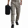 Pantaloni da uomo Pantaloni tattici da uomo Tasca multipla Elasticità Pantaloni tattici militari 2023 Nuovi uomini Slim Pantaloni cargo militari impermeabili all'aperto J230712