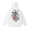 Men's Hoodies Portrait Printed Women Hooded Fashion Street Sweater Washed In Autumn 2023 To Make Old Lovers' Long Sleeve Clothes Y2k