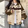 Herrenjacken, amerikanischer Stil, Windjacke, Handtuch-Stickerei, Mäntel, Vintage-Kleidung, Lederjacke, Y2k, farblich passende Baseball-Uniform