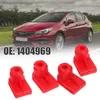 Novo 10 pçs clipes de pára-choque do carro asa montagem grommet porcas parafusos plástico prendedor clipe vermelho substituir acessórios do carro para opel para vauxhall