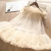 Abiti da ragazza Bambini Ragazze Vestito da principessa Neonate Abiti da ballo estivi per bambina Ragazza Paillettes Perline Vestito da tutu Bambini Ragazze Party VestidosHKD230712