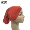 Vêtements ethniques 1 pièces foulard musulman femmes Hijab Stretch Cap islamique intérieur Modal sous écharpe Bonnet cou couverture 28 couleurs