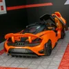 Diecast Model 1 24 McLaren 765LT legering sport modell pressgjutning och leksak metall racing modell simuleringsserie barnleksak presenter 230711