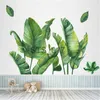 Andra dekorativa klistermärken Nordic Green Plant Wall Stickers Home Decor vardagsrum Tropiska regnskog palmblad Dekalvägg Mural Barn Rum tapet x0712