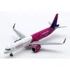 Aircraft Modle LH4193 Alloy Collectible Plane Gift Wings 1 400 Wizz Air Abu Dhabi Airbus A321neo Diecast Aircraft JET Model A6-WZB 230711