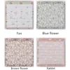 10 Pack Classique 7.5 7.5 cm Floral Rayé Bloc-Notes Notes Note Décoratif Collant Papeterie En Gros