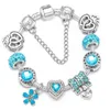 41 estilo romântico amor chave pingente pulseira com contas de cristal pulseiras para mulheres namorada jóias presente dropshipping l230704