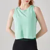 Women's Tanks Plunging Top Sleeveless Sports Tops Hanging Neck Flowy Shirt Short Undershirt Muscle Tank