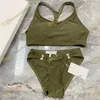 Bikini de dos piezas para mujer Ce Fashion Crop Top Diseñador de trajes de baño