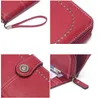Wysokiej jakości portfel damski antykradzieżowe skórzane portfele dla kobiety długi zamek błyskawiczny duża damska kopertówka torebka damska etui na karty L230704