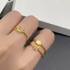 Designer Sliver Cluster Ringen Vrouwen Liefde Belofte Ring Mens Nail Mode-sieraden T Luxe Gouden Paar Ringen Band Ring Bruiloft Jewlery 237121C