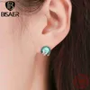 Charme BISAER 925 boucles d'oreilles sirène en argent Sterling histoire de fée vert clair CZ fête des femmes Original exquis bijoux ECE 383 Z230712