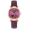 Wristwatches Women Watches Love Peach Heart Ladies Watch Nubuck Leather Strap For Relogio Feminino Clock