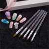 Acrylic Powders Liquids 7Pcs EMA Liquid 75ml Monomer with Nail Brush Pen Holder for Powder Manicure Carve Extension Builder Tips 230712