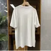 T-shirt da donna Camicia con auricolari tempestata di diamanti Top a maniche corte Abbigliamento Y2k da donna