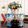 Vases européen luxe diamant résine Vase décoration fleur Arrangement maison Table basse meubles TV armoire bureau artisanat