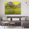 Fine Art Canvas Painting A Meadow in The Mountains 1889 Handcrafted Vincent Van Gogh Reproduction Artwork Home Decor