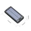 Solar Power Bank Bärbar 80000mAh Laddare Snabbladdning Externt batteri Ficklampa för Xiaomi Outdoor Travel iPhone Samsung L230712