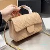 2023 Fashion Women Women Bag Bag Bag Bags Crossbody Bags Fashion Handbag Gold Cains Brand Leather Counter Level With Mini