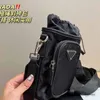 مصمم نايلون الرباط Crossbody Bag Black Phone Bage Pars