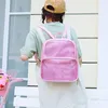 Evening Bags Summer Fashion Women Backpack Transparent Student High Quality Clear Versatile Leather Lady Travel Bag 230711