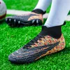 Chaussures de sécurité chuteiras society professional Unisex Soccer Long Spikes HG TF Cheville Football Bottes Outdoor Grass Cleats futsal 230711