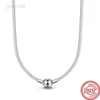 Hanger Kettingen 925 Sterling Zilver Merk Moments Snake Collier Originele Pantora Charm Kralen Voor Vrouwen DIY Sieraden Gift HKD230712