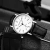 腕時計ファッションメンズアナログ腕時計ミニマリストブラックブラウンレザーバンド腕時計超薄型ビジネスクォーツ腕時計時計カジュアル 230712
