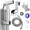 Rubinetti da cucina Set di spruzzatori per bidet per WC portatili Kit rubinetto per bidet a mano in acciaio inossidabile per bagno Spruzzatore manuale Soffione doccia autopulente x0712