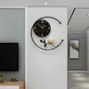 Väggklockor Kinesisk klocka Ljus Lyx Enkelt Vardagsrum Nordic Creative Silent Reloj De Pared Heminredning