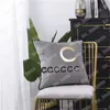 Domowa poduszka na sofę Miękka designerska poduszka Marka modowa Wzmocnienie z haftowaną poduszką do rzucania Luksusowe wygodne nocne tekstylia domowe