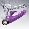 Vibrateurs Rabbit Thrushing Vibrator Automatique Télescopique G-Spot Clintoris Simulator Masturbation Féminine Sex Toys Pour Femmes Adultes 230712