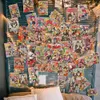 50 個美的壁コラージュプリントカラフルなアニメマンガパネル壁コラージュキット男の子用アートプリントリビングルームベッドルームアート装飾 L230704