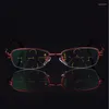 Sonnenbrille Lntelligence Progressive Multifokale kommerzielle Lesebrille Bifokale rote Damen-Rezeptur Komplettset Read 504