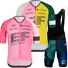 사이클링 저지 세트 Nippo Cycling Jersey Team Pink 세트 짧은 슬리브 TDF 의류로드 자전거 셔츠 슈트 MTB 반바지 마모 ROPA MAILLOT 230712