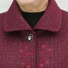 Chaquetas de mujer, ropa de Otoño Invierno para abuela, chaqueta de terciopelo/sin terciopelo, ropa de abrigo bordada para ancianos de mediana edad, corta para madre