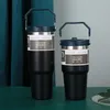 ウォーターボトル30オンスフリップカップステンレス鋼タンブラー熱保存屋外大容量再利用可能な漏れ可能なカップ