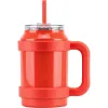 50oz Stainless Steel Quencher Tumbler Vacuum Keep Hot and Cold Mug with Handle and Straw i0712