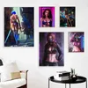 Anime Sexy Girl Canvas Paintings Cyberpunk Mask Beauty Posters Prints Comic Character Wall Art Pictures Bar Room Home Decoration L230704