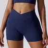 Yoga Outfits High Waist Women Yoga Sports Shorts Lift Butt Workout Shorts Lady Fitness Yoga Pants Gym Running Short Pants Sportswear 230712